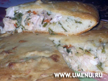 Манник с мясной начинкой