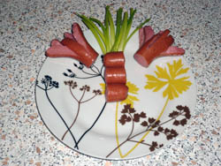 Итальянские макароны с сосисками