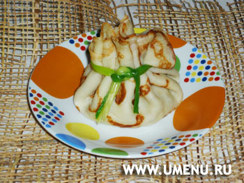 Блины, фаршированные печенью