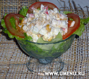 Салат с крабовыми палочками