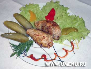 Свинина, фаршированная сыром и зеленью