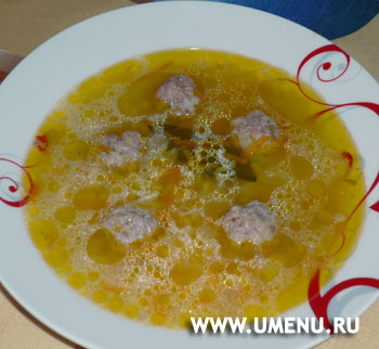 Рисовый суп с фрикадельками