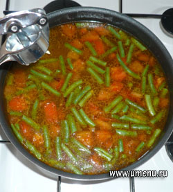 Суп с бараниной и стручковой фасолью