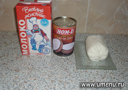 Молочный коктейль с кокосовым молоком