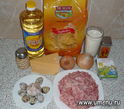 Запеканка из макарон с фаршем